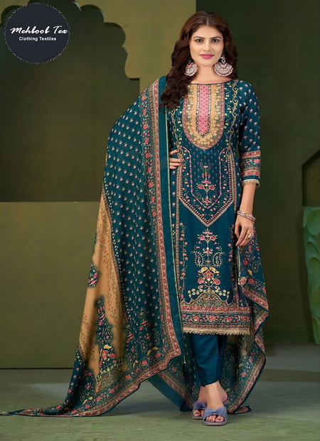 Mehboob Tex 1725 Viscose Maslin Pakistani Salwar Suit Wholesale Online